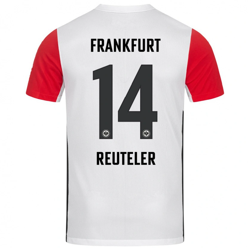 Danxen Kid Géraldine Reuteler #14 White Red Home Jersey 2024/25 T-Shirt