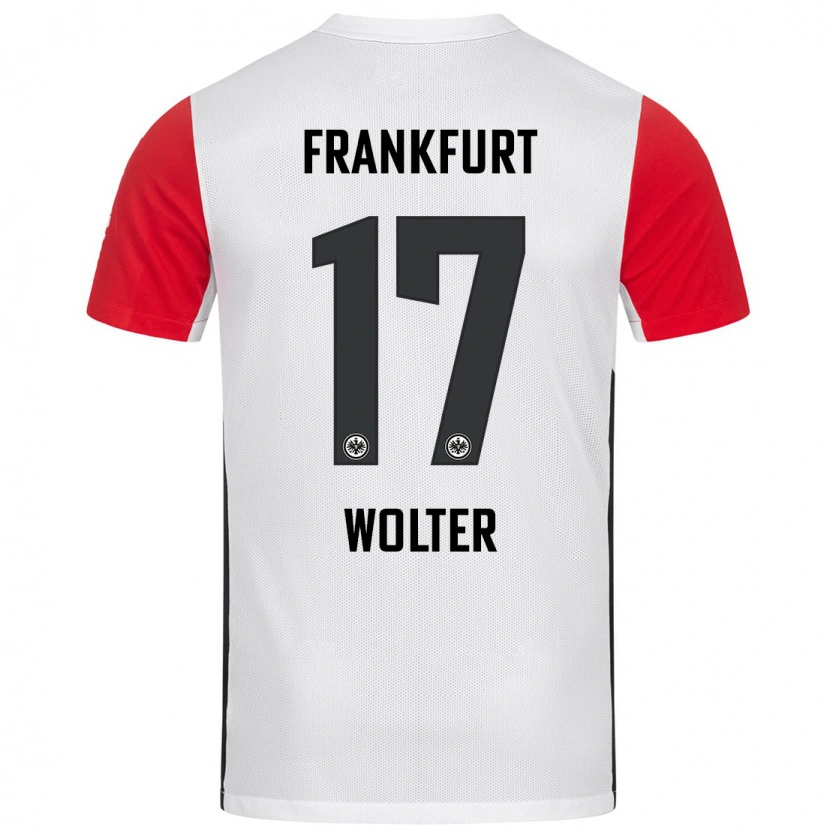 Danxen Kid Pia-Sophie Wolter #17 White Red Home Jersey 2024/25 T-Shirt