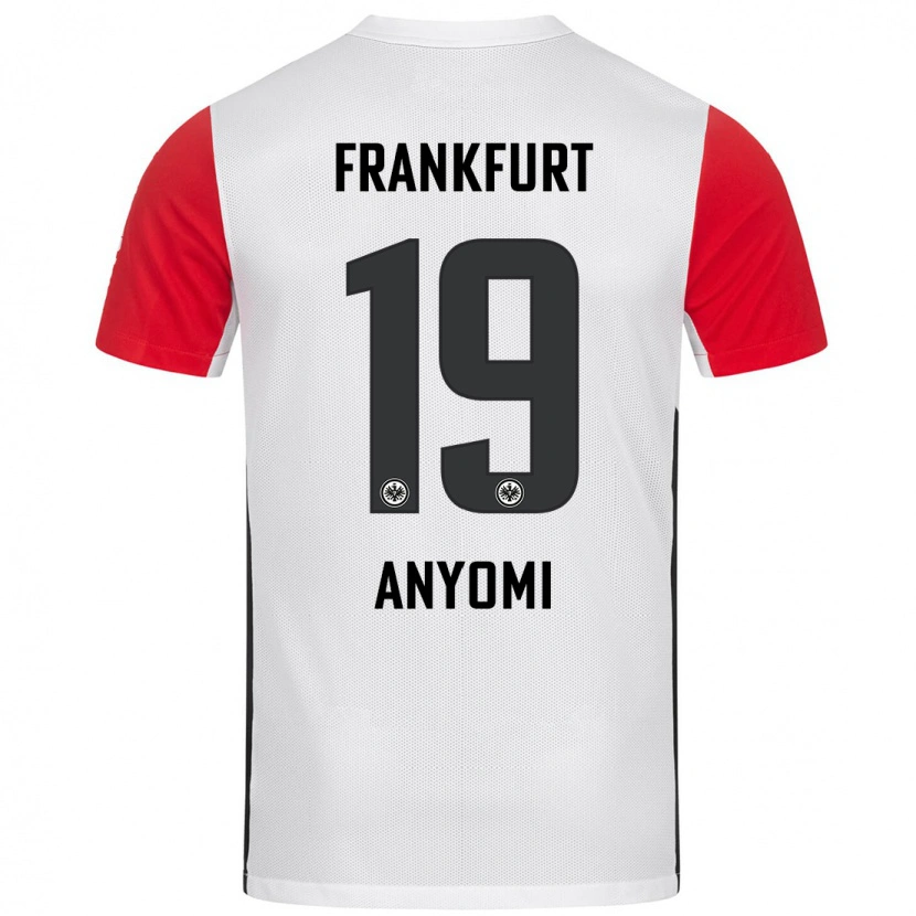 Danxen Kid Nicole Anyomi #19 White Red Home Jersey 2024/25 T-Shirt