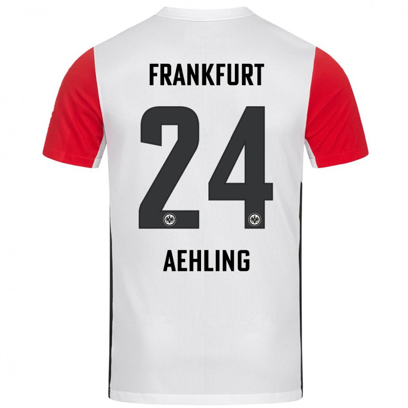 Danxen Kid Anna Aehling #24 White Red Home Jersey 2024/25 T-Shirt