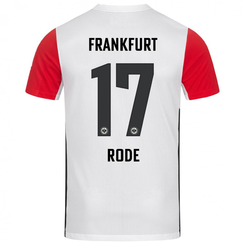 Danxen Kid Sebastian Rode #17 White Red Home Jersey 2024/25 T-Shirt