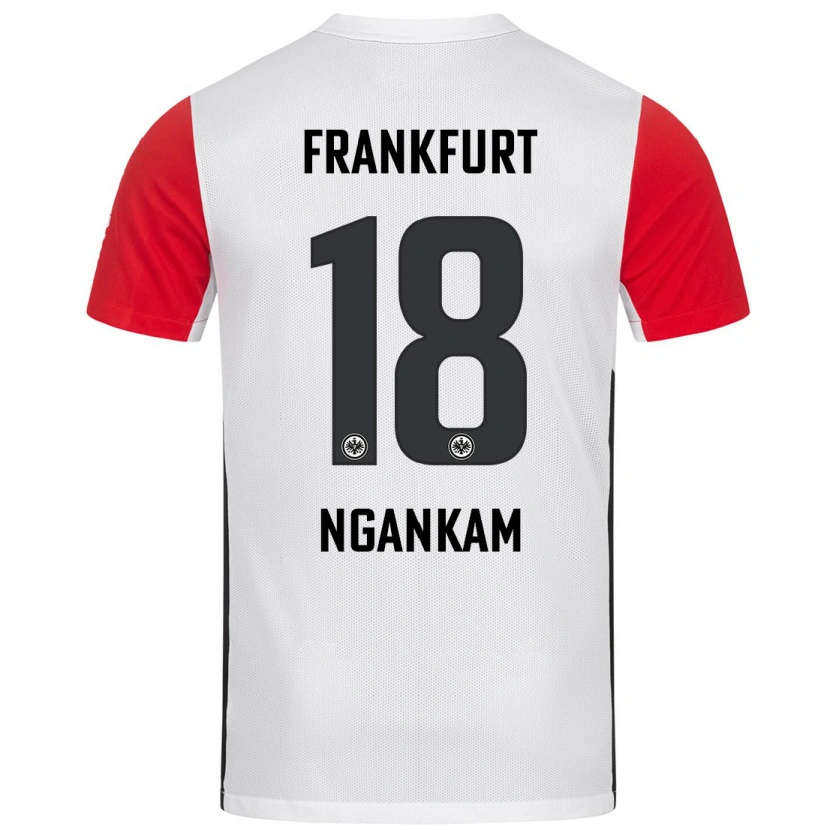 Danxen Kid Jessic Ngankam #18 White Red Home Jersey 2024/25 T-Shirt