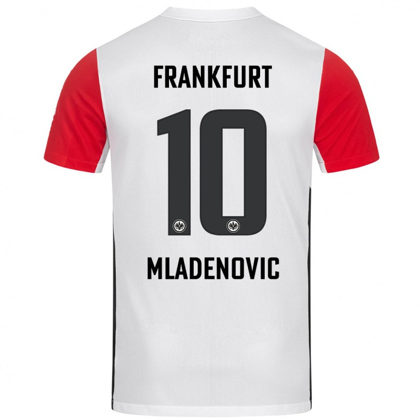 Danxen Kid Marko Mladenovic #10 White Red Home Jersey 2024/25 T-Shirt