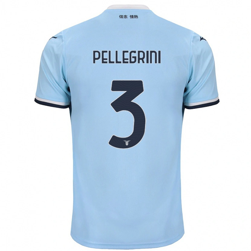 Danxen Kid Luca Pellegrini #3 Blue Home Jersey 2024/25 T-Shirt