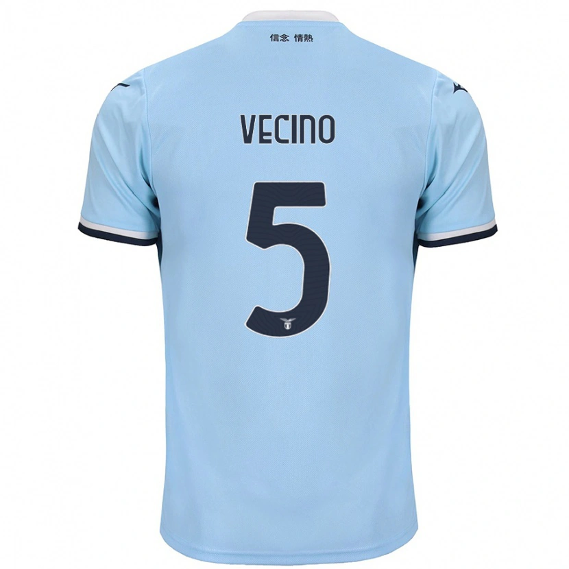 Danxen Kid Matías Vecino #5 Blue Home Jersey 2024/25 T-Shirt