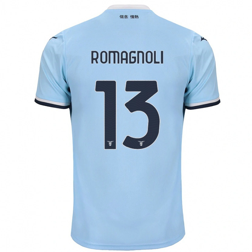 Danxen Kid Alessio Romagnoli #13 Blue Home Jersey 2024/25 T-Shirt