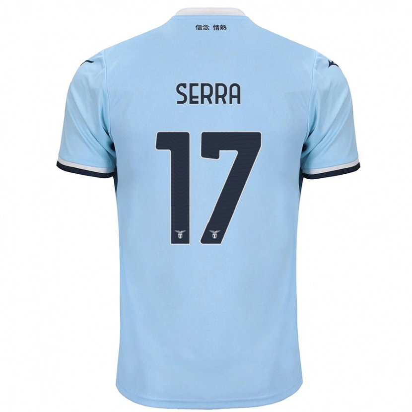 Danxen Kid Federico Serra #17 Blue Home Jersey 2024/25 T-Shirt