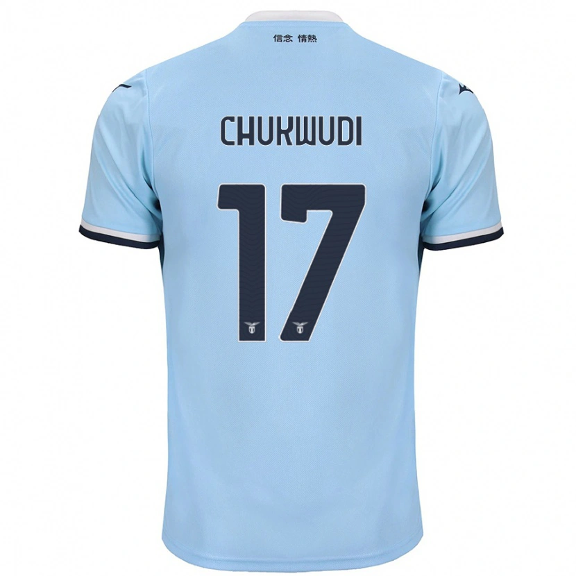 Danxen Kid Ogonna Chukwudi #17 Blue Home Jersey 2024/25 T-Shirt