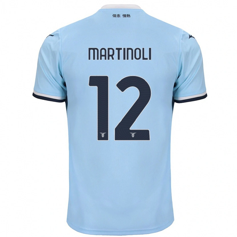 Danxen Kid Elettra Martinoli #12 Blue Home Jersey 2024/25 T-Shirt