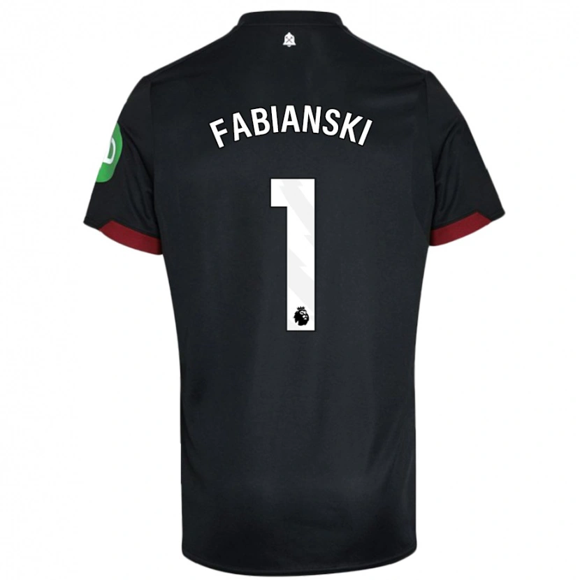 Danxen Kid Lukasz Fabianski #1 Black White Away Jersey 2024/25 T-Shirt