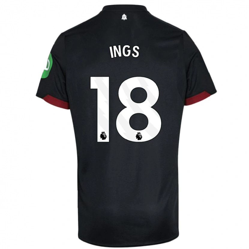 Danxen Kid Danny Ings #18 Black White Away Jersey 2024/25 T-Shirt