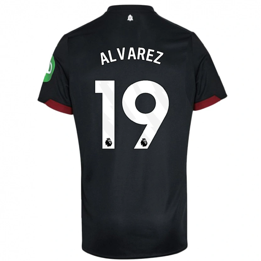 Danxen Kid Edson Álvarez #19 Black White Away Jersey 2024/25 T-Shirt