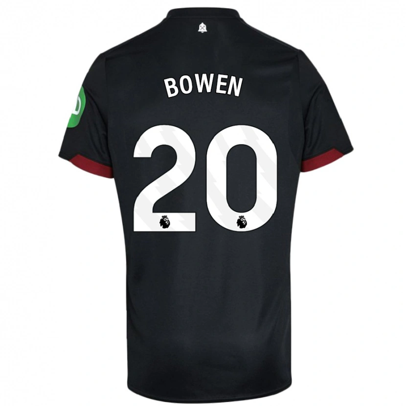 Danxen Kid Jarrod Bowen #20 Black White Away Jersey 2024/25 T-Shirt