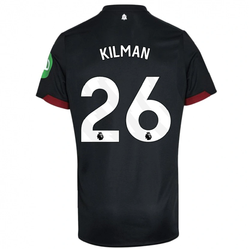 Danxen Kid Max Kilman #26 Black White Away Jersey 2024/25 T-Shirt