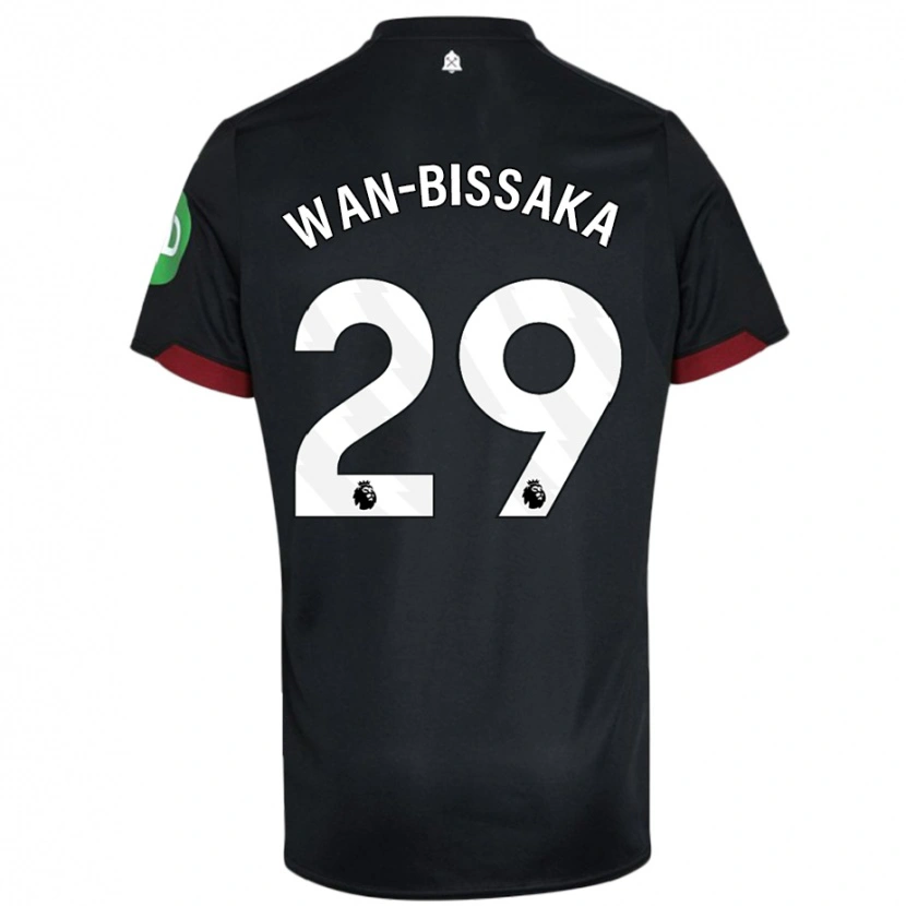 Danxen Kid Aaron Wan-Bissaka #29 Black White Away Jersey 2024/25 T-Shirt