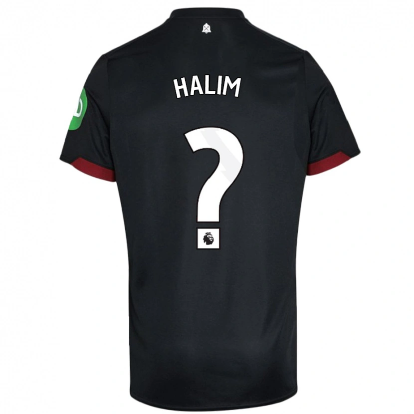 Danxen Kid Mehmet Halim #0 Black White Away Jersey 2024/25 T-Shirt