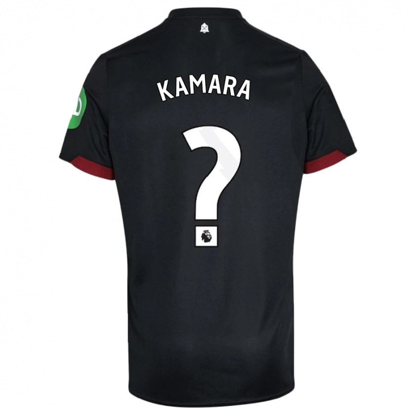 Danxen Kid Aaron Kamara #0 Black White Away Jersey 2024/25 T-Shirt