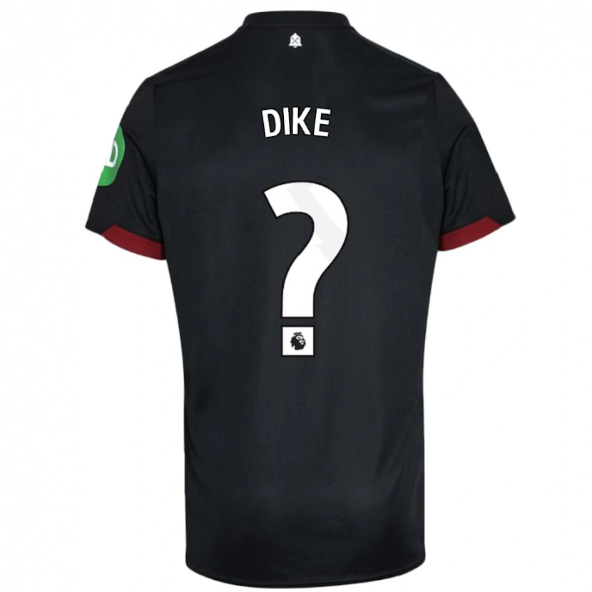 Danxen Kid Andre Dike #0 Black White Away Jersey 2024/25 T-Shirt