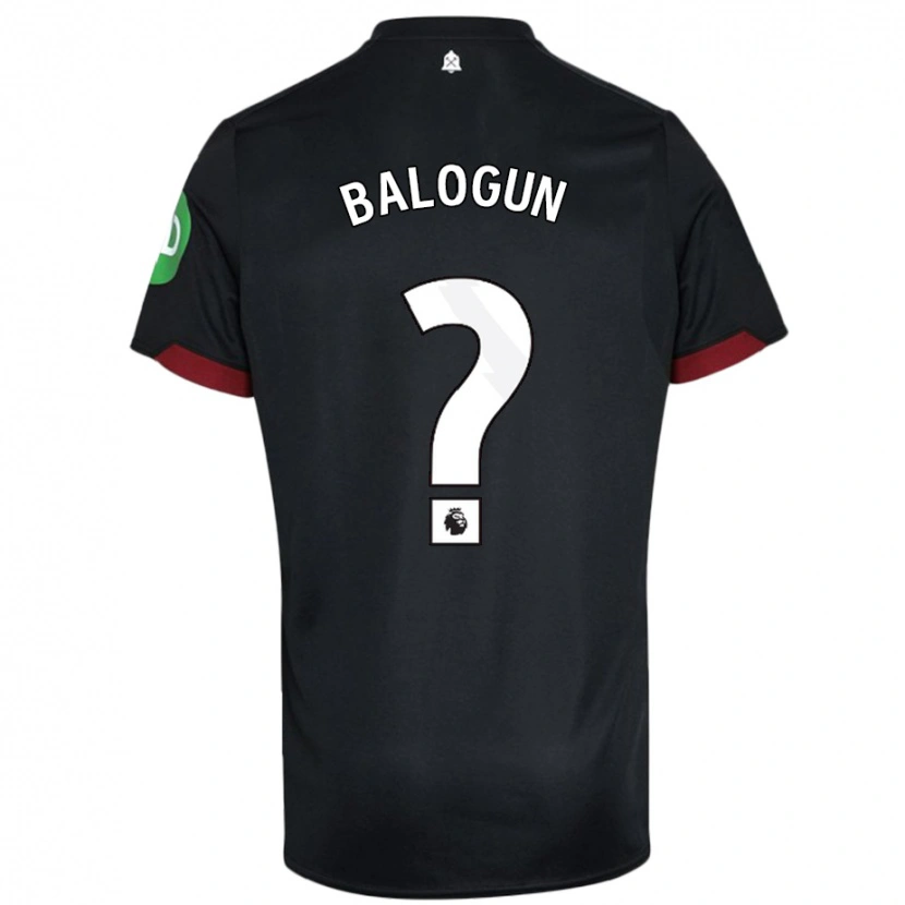 Danxen Kid Majid Balogun #0 Black White Away Jersey 2024/25 T-Shirt