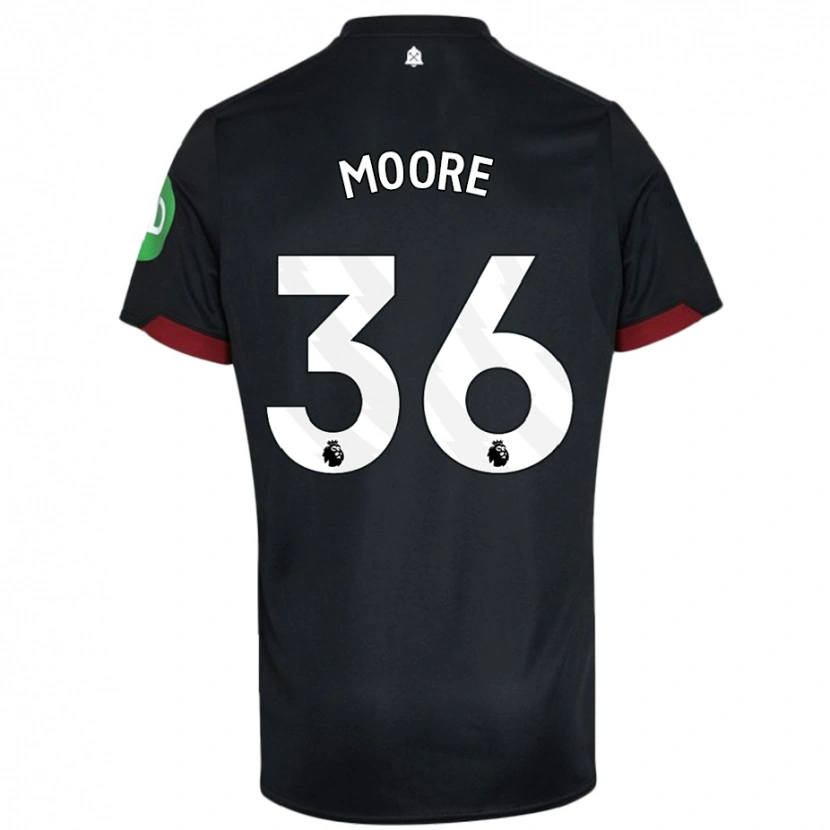 Danxen Kid Sean Moore #36 Black White Away Jersey 2024/25 T-Shirt