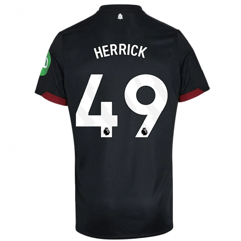 Danxen Kid Finlay Herrick #49 Black White Away Jersey 2024/25 T-Shirt