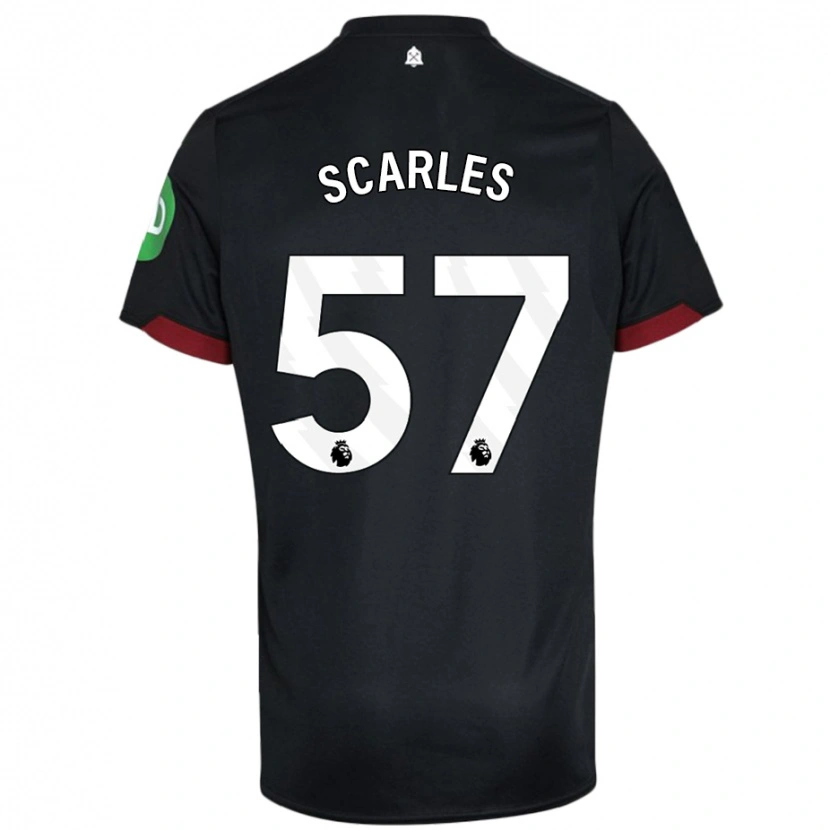 Danxen Kid Oliver Scarles #57 Black White Away Jersey 2024/25 T-Shirt