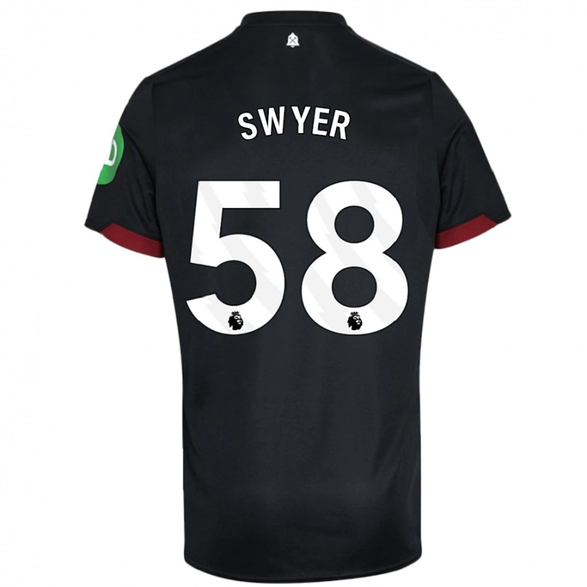 Danxen Kid Kamarai Swyer #58 Black White Away Jersey 2024/25 T-Shirt