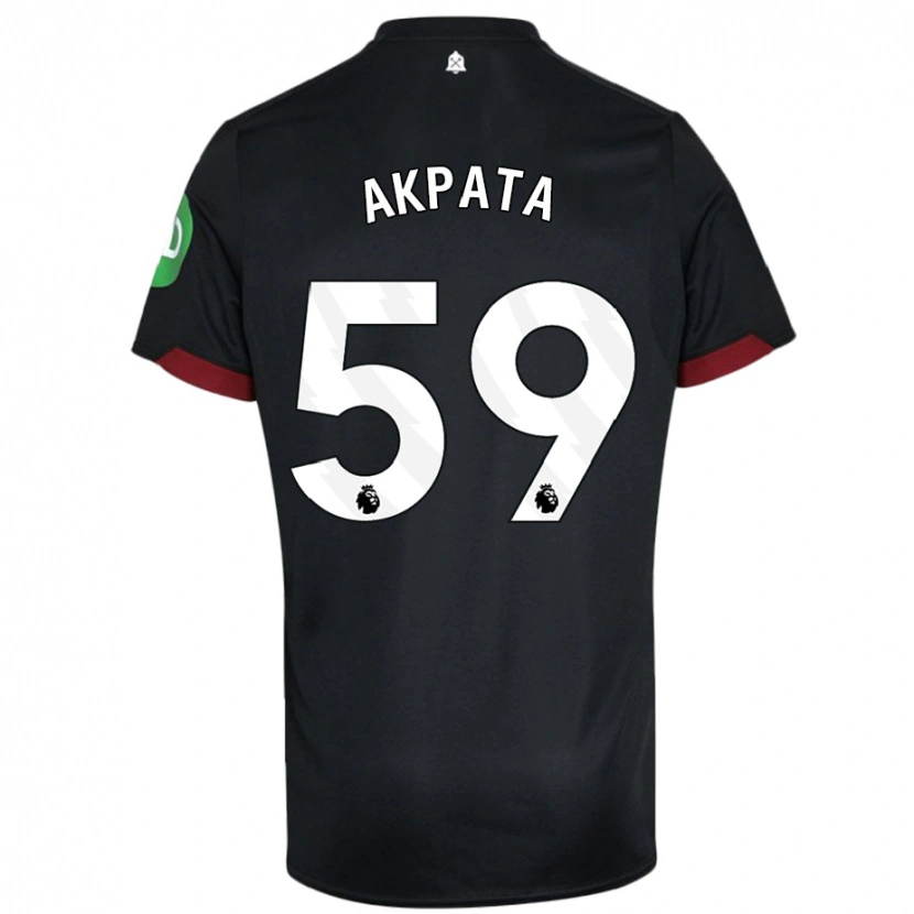 Danxen Kid Tyron Akpata #59 Black White Away Jersey 2024/25 T-Shirt