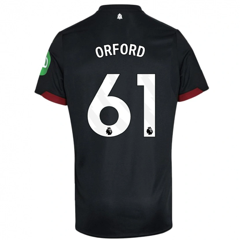 Danxen Kid Lewis Orford #61 Black White Away Jersey 2024/25 T-Shirt