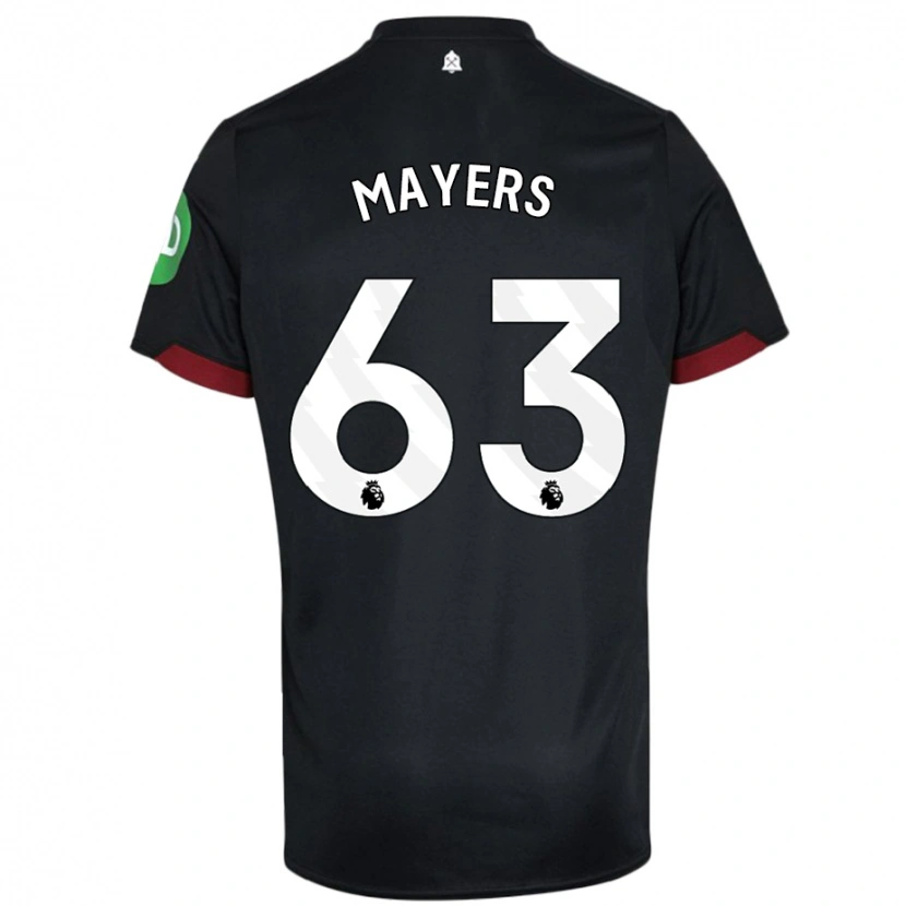 Danxen Kid Ezra Mayers #63 Black White Away Jersey 2024/25 T-Shirt