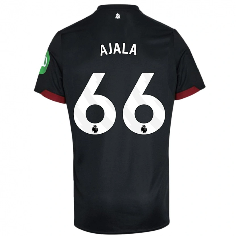 Danxen Kid Joshua Ajala #66 Black White Away Jersey 2024/25 T-Shirt