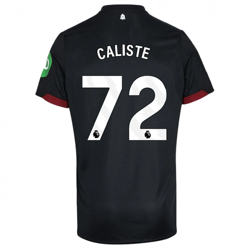 Danxen Kid Gabriel Caliste #72 Black White Away Jersey 2024/25 T-Shirt