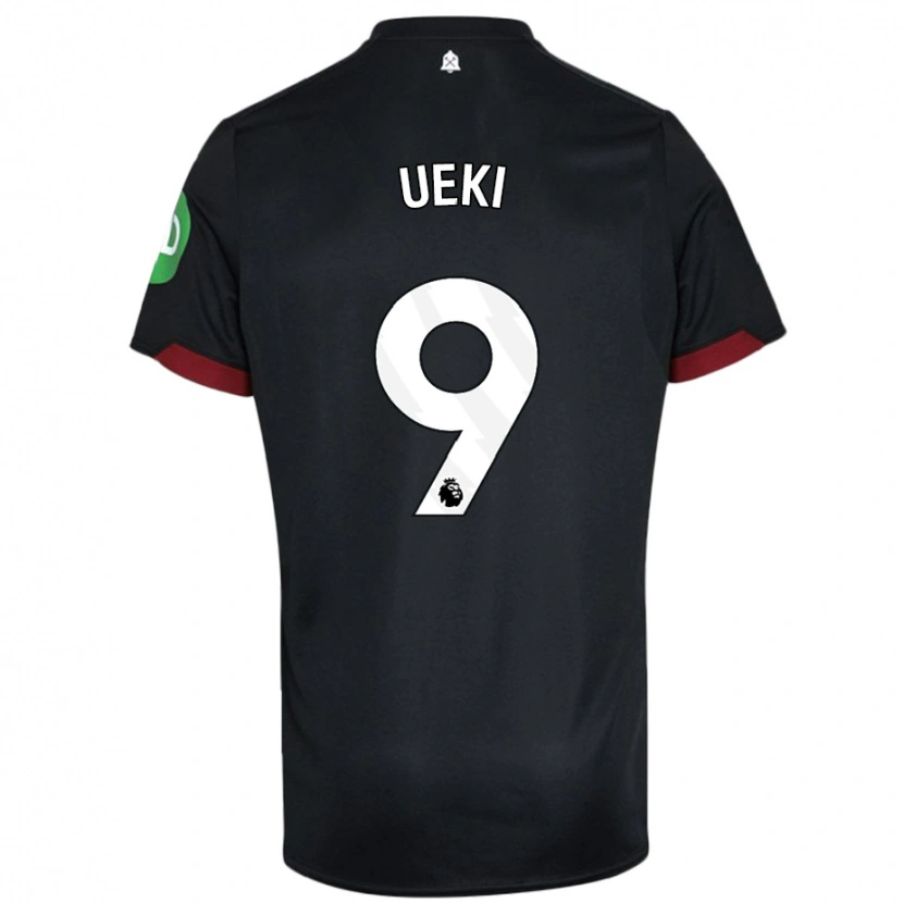 Danxen Kid Riko Ueki #9 Black White Away Jersey 2024/25 T-Shirt