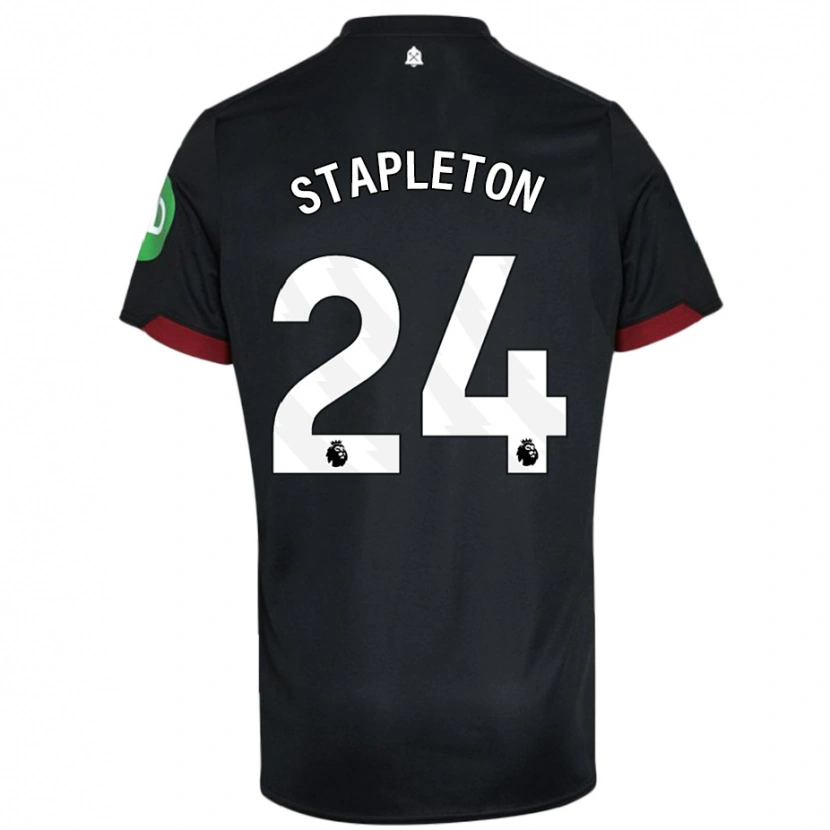 Danxen Kid Jessie Stapleton #24 Black White Away Jersey 2024/25 T-Shirt