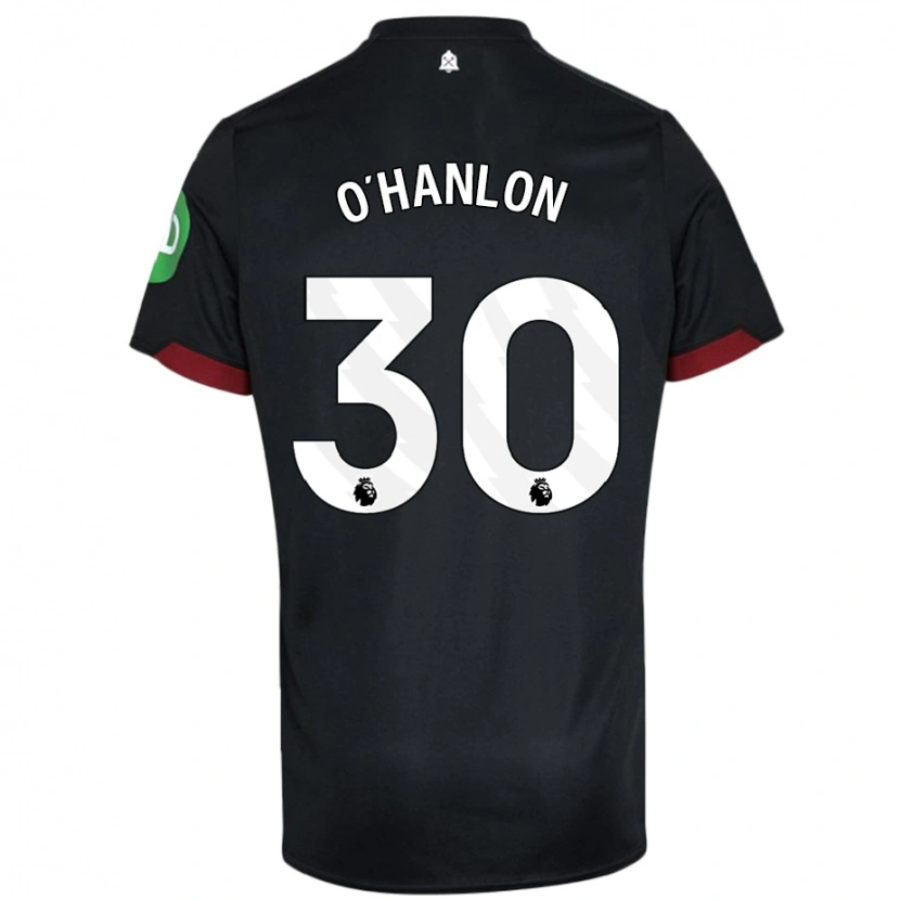 Danxen Kid Katie O'hanlon #30 Black White Away Jersey 2024/25 T-Shirt