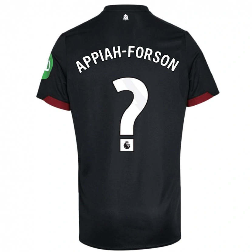 Danxen Kid Keenan Appiah-Forson #0 Black White Away Jersey 2024/25 T-Shirt