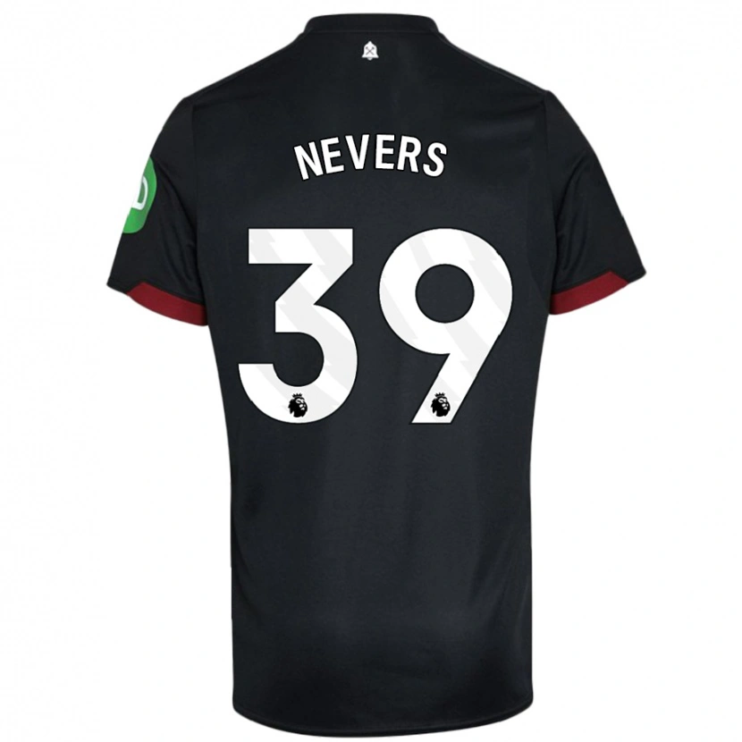 Danxen Kid Thierry Nevers #39 Black White Away Jersey 2024/25 T-Shirt