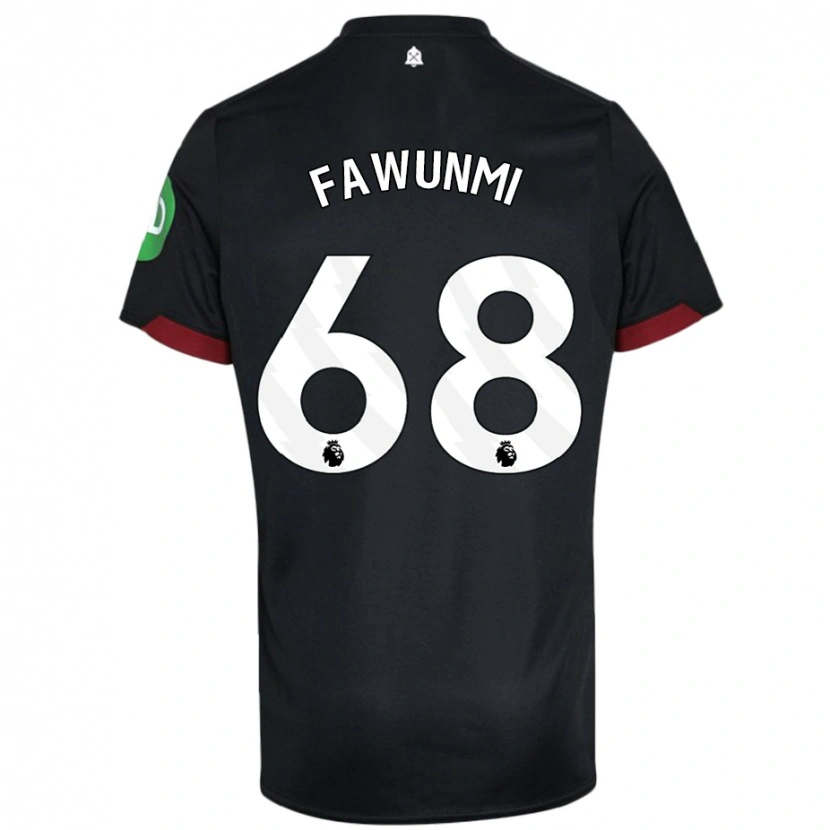 Danxen Kid Favour Fawunmi #68 Black White Away Jersey 2024/25 T-Shirt