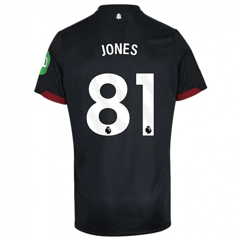 Danxen Kid Liam Jones #81 Black White Away Jersey 2024/25 T-Shirt