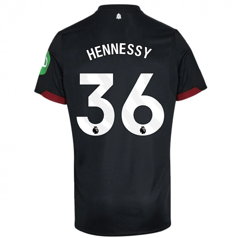 Danxen Kid Alexandra Hennessy #36 Black White Away Jersey 2024/25 T-Shirt