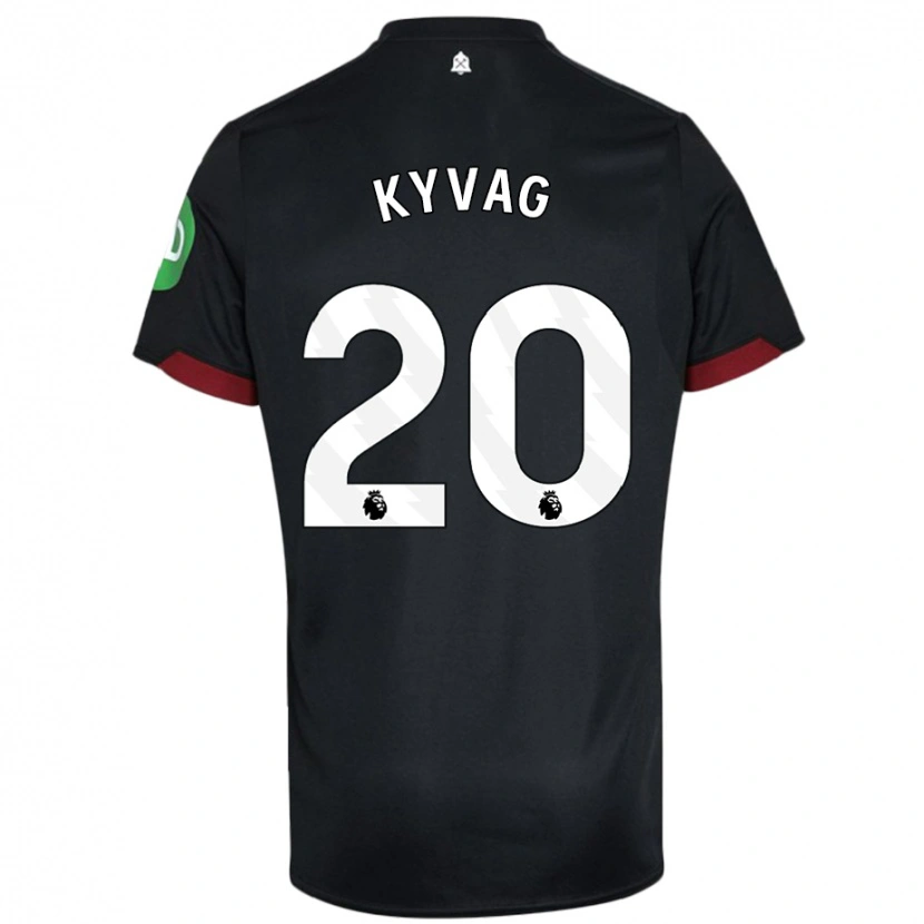 Danxen Kid Thea Kyvag #20 Black White Away Jersey 2024/25 T-Shirt