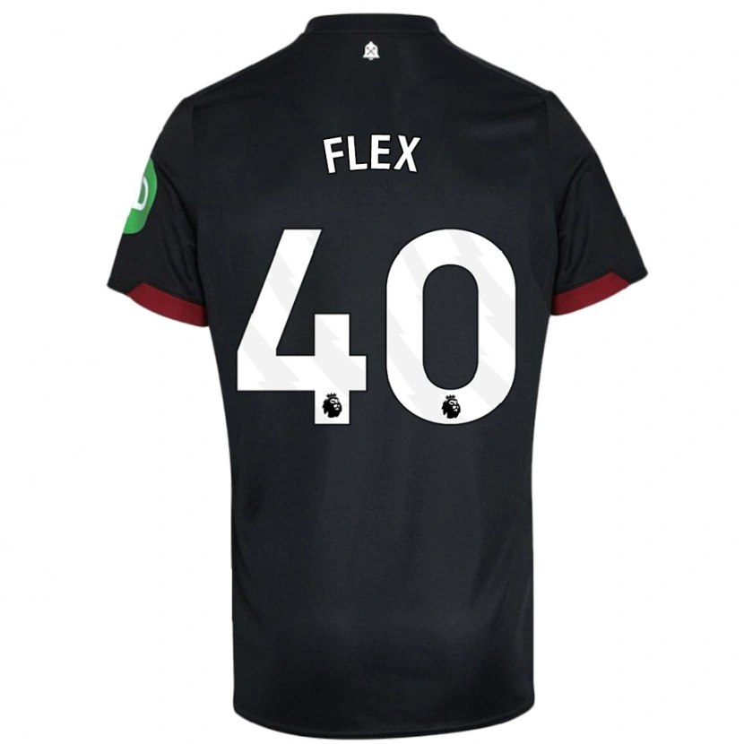 Danxen Kid Armstrong Oko Flex #40 Black White Away Jersey 2024/25 T-Shirt