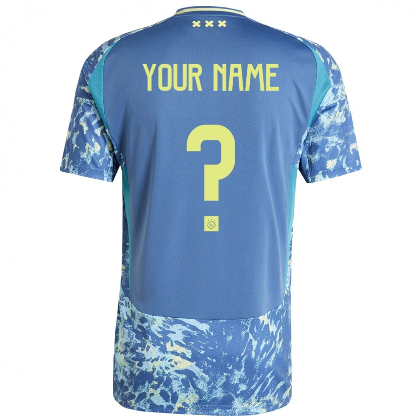 Danxen Kid Your Name #0 Grey Blue Yellow Away Jersey 2024/25 T-Shirt