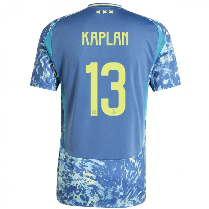 Danxen Kid Ahmetcan Kaplan #13 Grey Blue Yellow Away Jersey 2024/25 T-Shirt