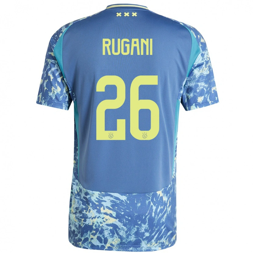 Danxen Kid Daniele Rugani #26 Grey Blue Yellow Away Jersey 2024/25 T-Shirt