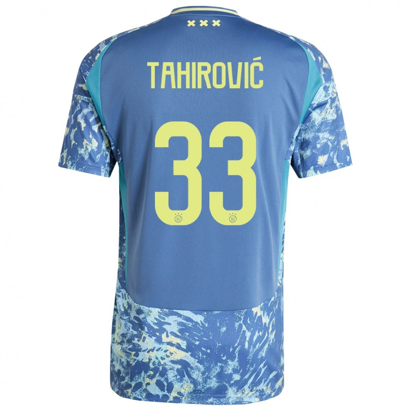 Danxen Kid Benjamin Tahirovic #33 Grey Blue Yellow Away Jersey 2024/25 T-Shirt