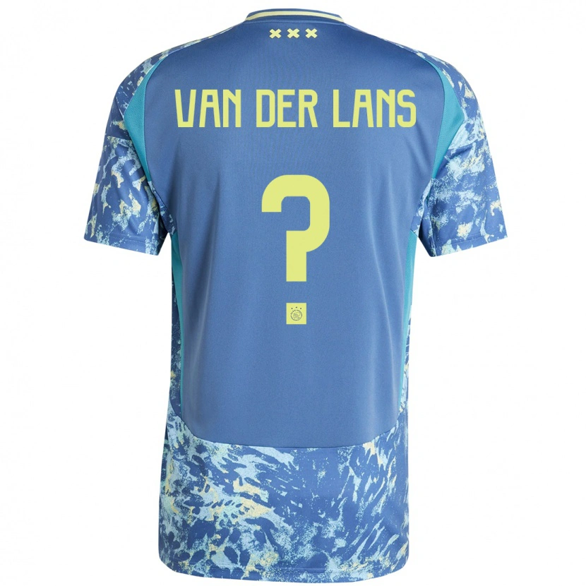 Danxen Kid Mylo Van Der Lans #0 Grey Blue Yellow Away Jersey 2024/25 T-Shirt