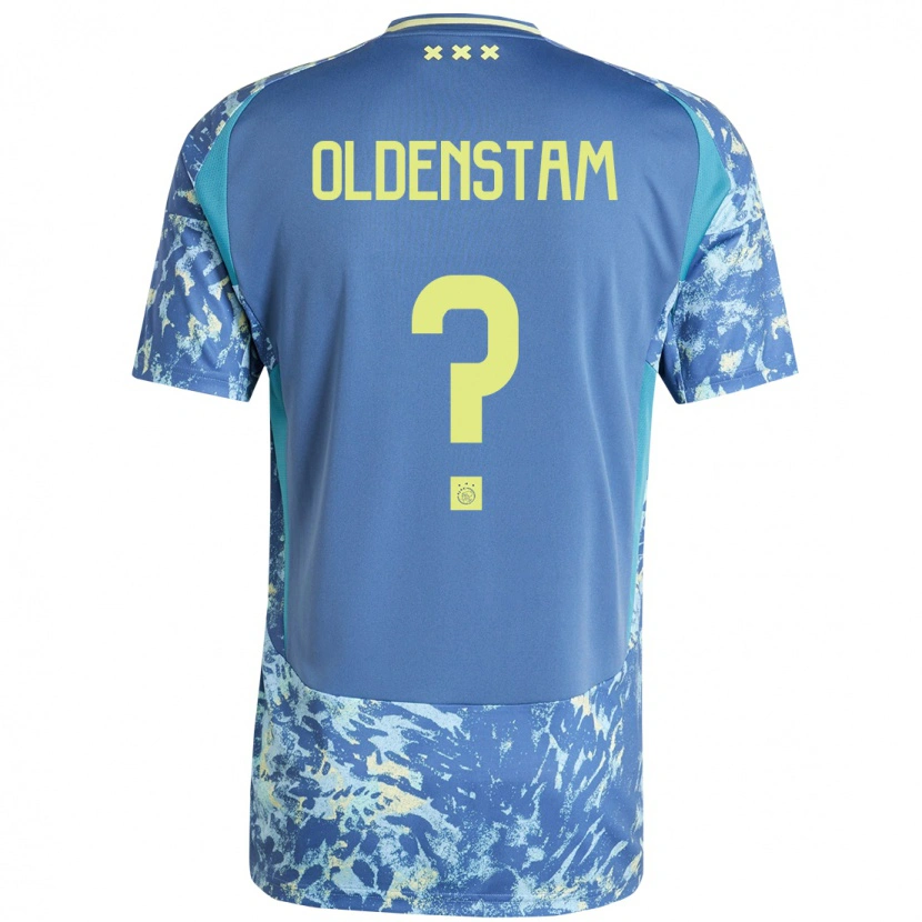 Danxen Kid Lyfe Oldenstam #0 Grey Blue Yellow Away Jersey 2024/25 T-Shirt