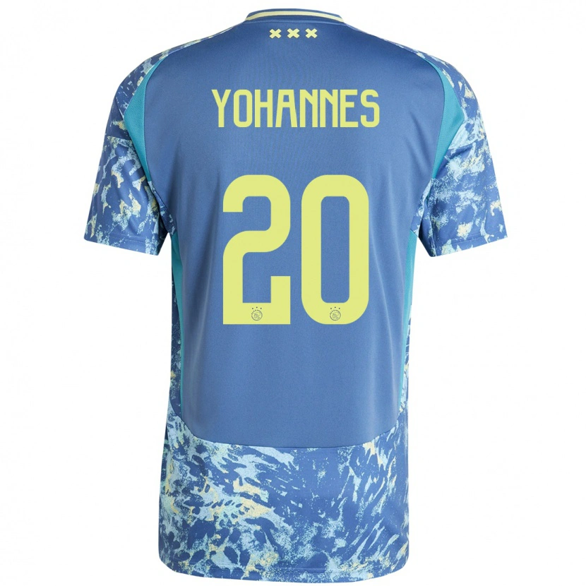 Danxen Kid Lily Yohannes #20 Grey Blue Yellow Away Jersey 2024/25 T-Shirt