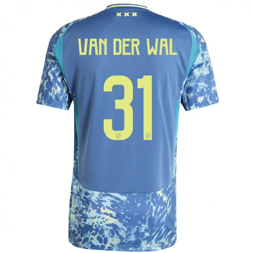 Danxen Kid Dionne Van Der Wal #31 Grey Blue Yellow Away Jersey 2024/25 T-Shirt